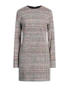 Missoni Sequin-embellished Checked Mini Dress In Orange