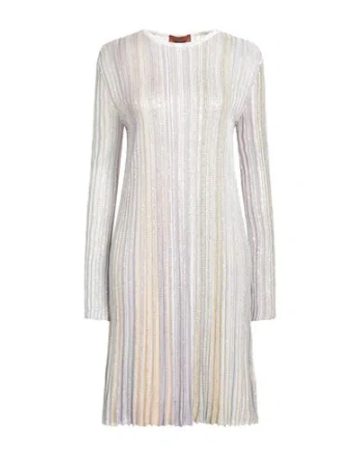 Missoni Woman Mini Dress Beige Size 8 Viscose, Polyamide, Polyester, Metal