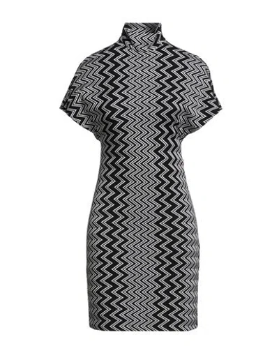 Missoni Woman Mini Dress Black Size 6 Wool, Viscose