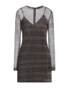Missoni Woman Mini Dress Black Size 8 Metallic Fiber, Polyamide