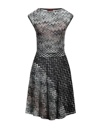 Missoni Woman Mini Dress Black Size L Viscose, Wool, Polyamide