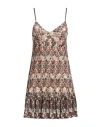 Missoni Camouflage-pattern Mini Dress In Brown