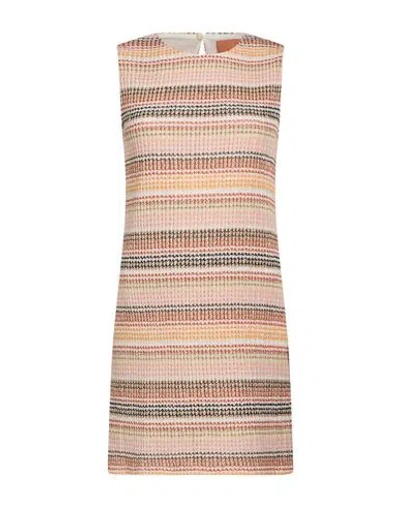 Missoni Woman Mini Dress Cream Size 6 Cotton, Modacrylic, Polyamide, Polyester In Multi