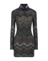 Missoni Woman Mini Dress Dark Brown Size 6 Synthetic Fibers, Polyester, Wool, Viscose, Cotton In Brown