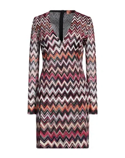 Missoni Metallic-threading Zigzag Minidress In Multi