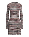 Missoni Striped Short Dress In Pink