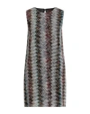 Missoni Woman Mini Dress Grey Size 2 Viscose, Metallic Fiber, Polyamide In Gray