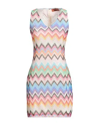 Missoni Woman Mini Dress Ivory Size Xl Polyester In White