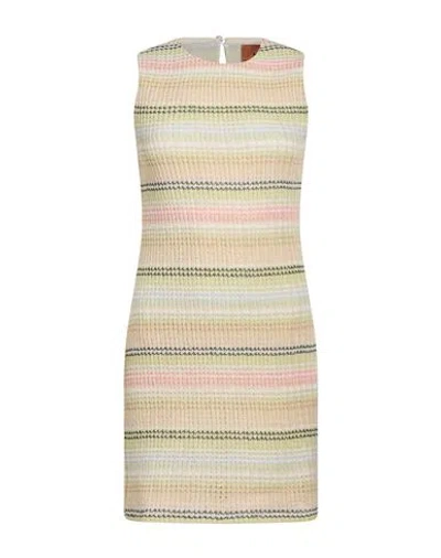 Missoni Woman Mini Dress Light Green Size 6 Cotton, Modacrylic, Polyamide, Polyester