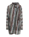 Missoni Woman Mini Dress Light Grey Size 8 Viscose, Metallic Fiber, Polyamide In Gray