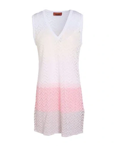 Missoni Woman Mini Dress Light Pink Size 6 Viscose
