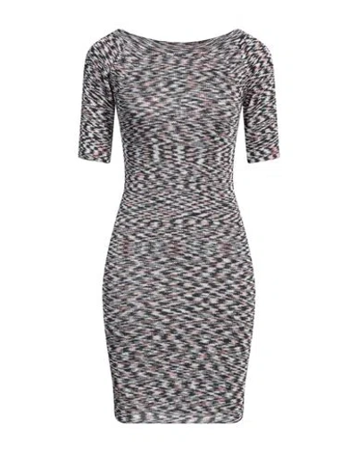 Missoni Woman Mini Dress Midnight Blue Size 10 Viscose, Polyamide
