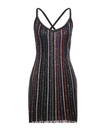 Missoni Woman Mini Dress Purple Size 4 Viscose, Polyamide, Metallic Fiber In Multi