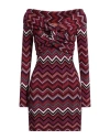 Missoni Zigzag-design Twist-detail Minidress In Purple