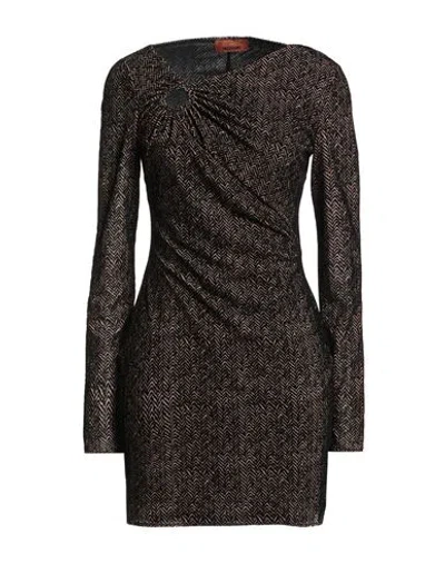 Missoni Woman Mini Dress Sand Size 8 Polyamide, Elastane