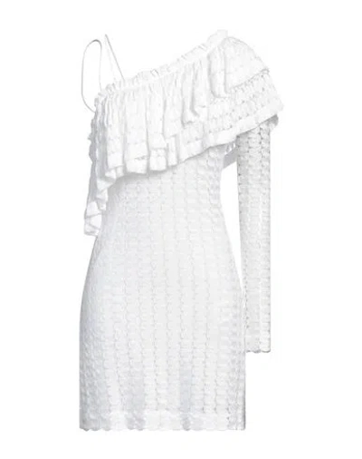Missoni Woman Mini Dress White Size 6 Viscose