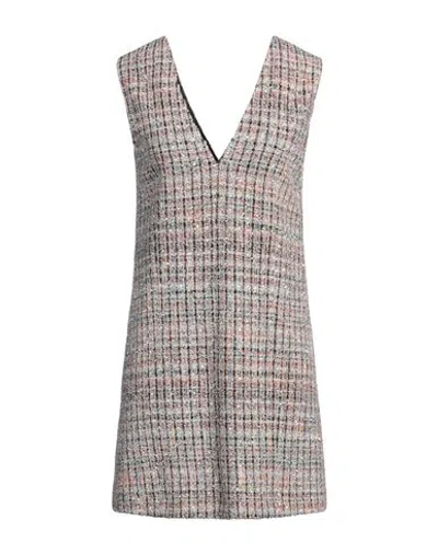 MISSONI MISSONI WOMAN MINI DRESS WHITE SIZE 6 VISCOSE, WOOL, POLYAMIDE, POLYESTER, METALLIC FIBER