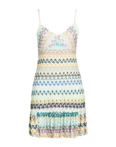 Missoni Woman Mini Dress White Size 8 Viscose