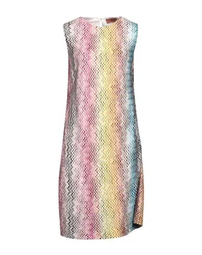 Missoni Woman Mini Dress Yellow Size 4 Viscose