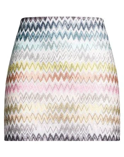 Missoni Woman Mini Skirt Azure Size 10 Viscose, Metallic Fiber, Polyamide In Blue