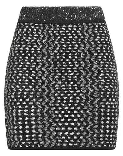 MISSONI MISSONI WOMAN MINI SKIRT BLACK SIZE 10 VISCOSE, POLYAMIDE, POLYESTER, ELASTANE