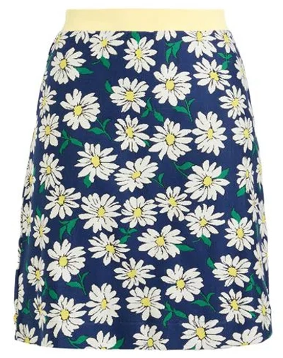 Missoni Woman Mini Skirt Blue Size S Cotton, Polyamide, Elastane