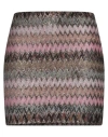 Missoni Woman Mini Skirt Lilac Size 6 Viscose, Metallic Fiber, Polyamide In Multi