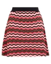 Missoni Woman Mini Skirt Magenta Size 10 Cotton, Viscose In Multi