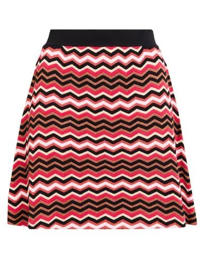 Missoni Woman Mini Skirt Magenta Size 10 Cotton, Viscose In Multi