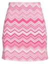 Missoni Woman Mini Skirt Magenta Size 8 Viscose, Polyester In Pink