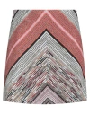 Missoni Woman Mini Skirt Rust Size 6 Viscose, Metallic Fiber