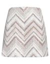 Missoni Woman Mini Skirt White Size 6 Viscose, Polyamide, Polyester, Cupro In White
