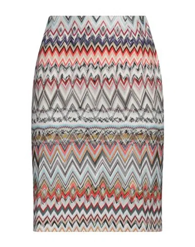 Missoni Woman Mini Skirt White Size 10 Wool, Viscose
