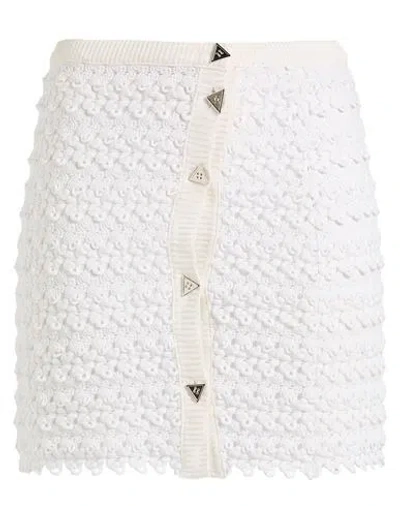 Missoni Woman Mini Skirt White Size 8 Viscose, Polyester In Animal Print