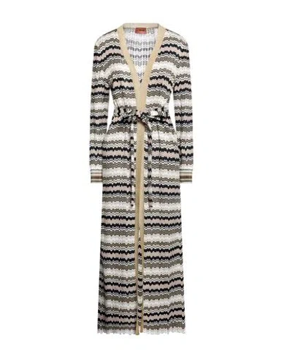 Missoni Woman Overcoat & Trench Coat Gold Size 4 Viscose, Cupro, Polyester, Polyamide