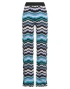 Missoni Woman Pants Azure Size 10 Viscose, Wool, Polyamide