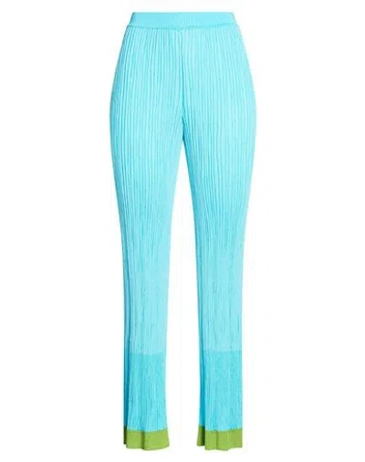 Missoni Woman Pants Azure Size 8 Viscose, Cotton, Polyamide In Blue