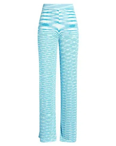 Missoni Woman Pants Azure Size 8 Viscose, Polyamide In Blue