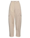 Missoni Woman Pants Beige Size 10 Cotton, Elastane In Beige