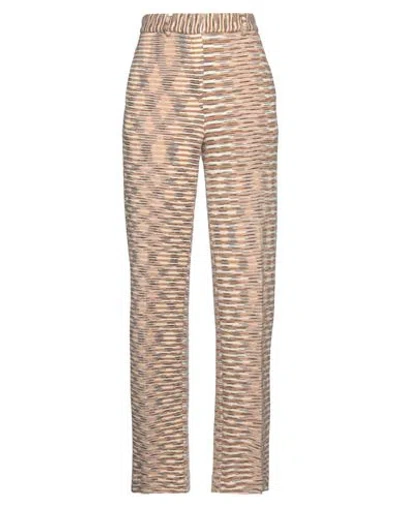 Missoni Woman Pants Beige Size 6 Cotton, Wool, Polyamide, Polyurethane