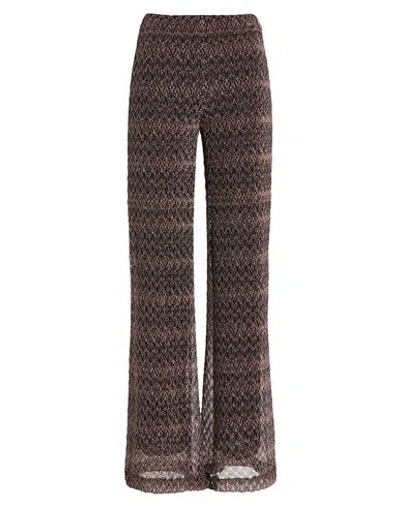 MISSONI MISSONI WOMAN PANTS BLACK SIZE 0 METALLIC FIBER, POLYAMIDE
