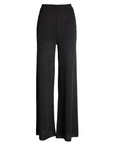 Missoni Woman Pants Black Size 12 Viscose, Polyester, Polyamide