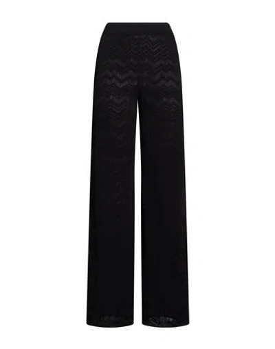 Missoni Woman Pants Black Size 2 Viscose, Wool, Polyester, Polyamide, Elastane
