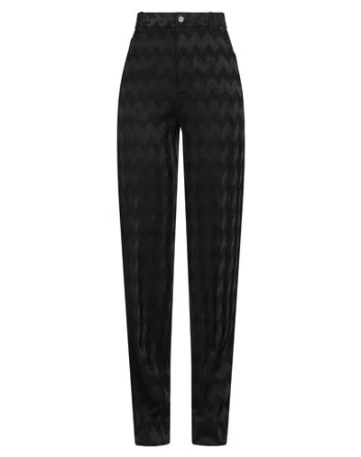Missoni Woman Pants Black Size 6 Viscose, Wool