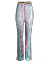 Missoni Woman Pants Black Size L Viscose, Metallic Fiber In Multi