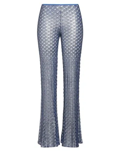 Missoni Woman Pants Blue Size 10 Viscose
