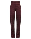 Missoni Woman Pants Burgundy Size 10 Viscose, Wool