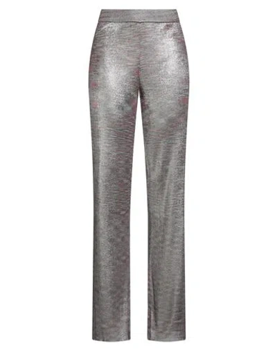 Missoni Woman Pants Burgundy Size 6 Viscose, Polyurethane In Metallic