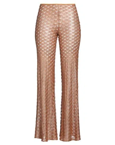 Missoni Woman Pants Camel Size 4 Viscose In Beige