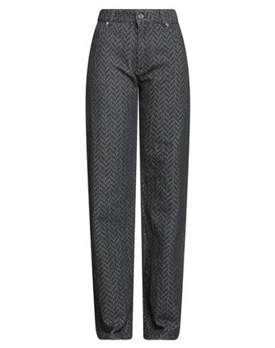 Missoni Woman Pants Charcoal Size 12 Cotton